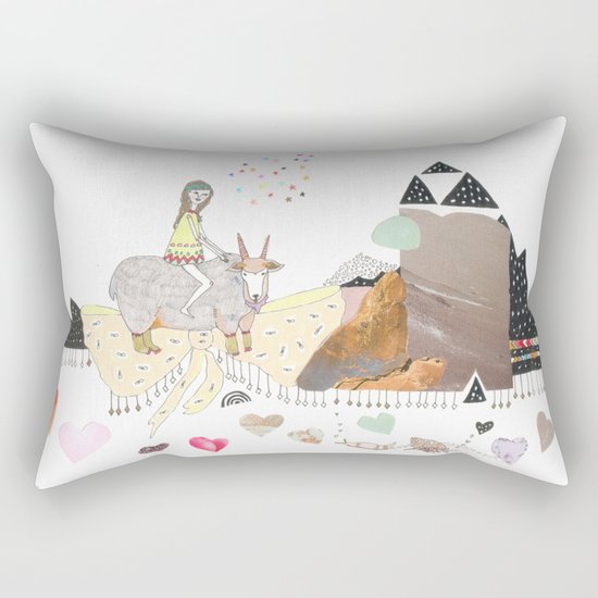Hermit Crab vs. Snail Rectangular Pillow