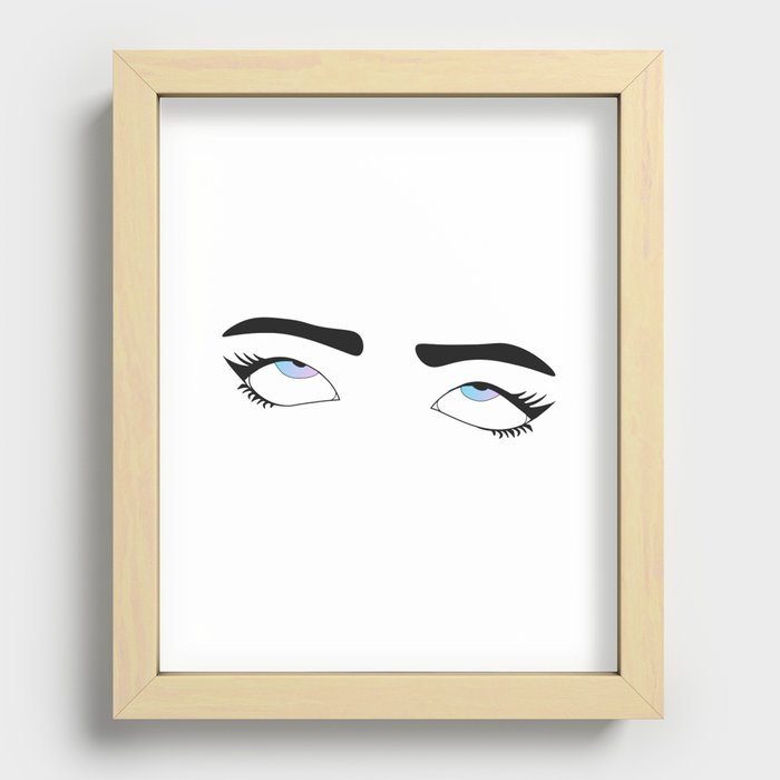 Eye Roll Recessed Framed Print