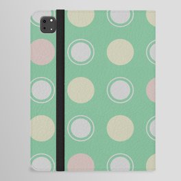 Dots on green background iPad Folio Case