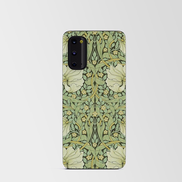 Vintage William Morris Pimpernel Green Floral Pattern Android Card Case