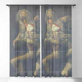 Francisco Goya - Saturn Devouring His Son Sheer Curtain