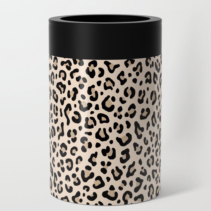 BLACK and WHITE LEOPARD PRINT – Ecru | Collection : Leopard spots – Punk Rock Animal Prints | Can Cooler