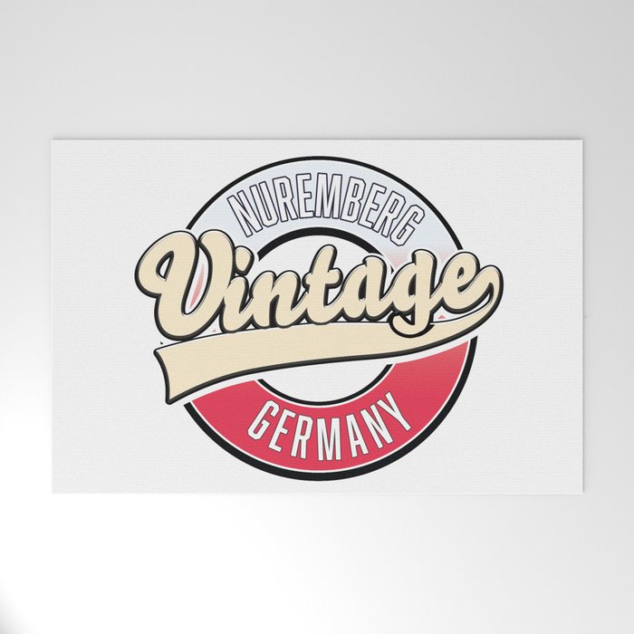 Nuremberg vintage style logo. Welcome Mat