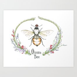 Queen Bee Art Print