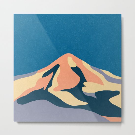Over The Sunset Mountains Metal Print