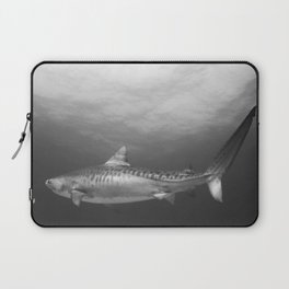 Tiger Shark, Black & White Laptop Sleeve