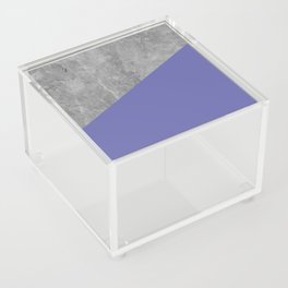 Very Peri 2022 Color Of The Year Violet Blue Periwinkle Concrete Acrylic Box