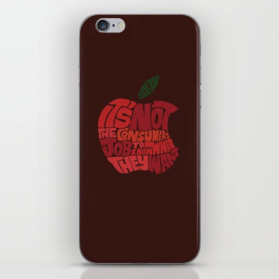 Steve Jobs on Consumers iPhone & iPod Skin