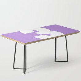 3 (White & Lavender Number) Coffee Table