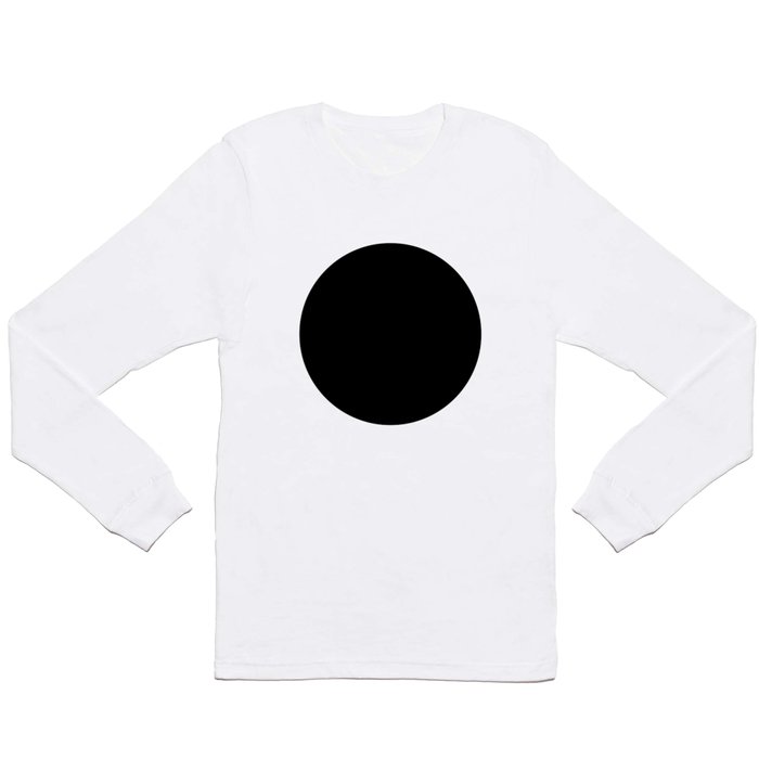 Black circle Long Sleeve T Shirt
