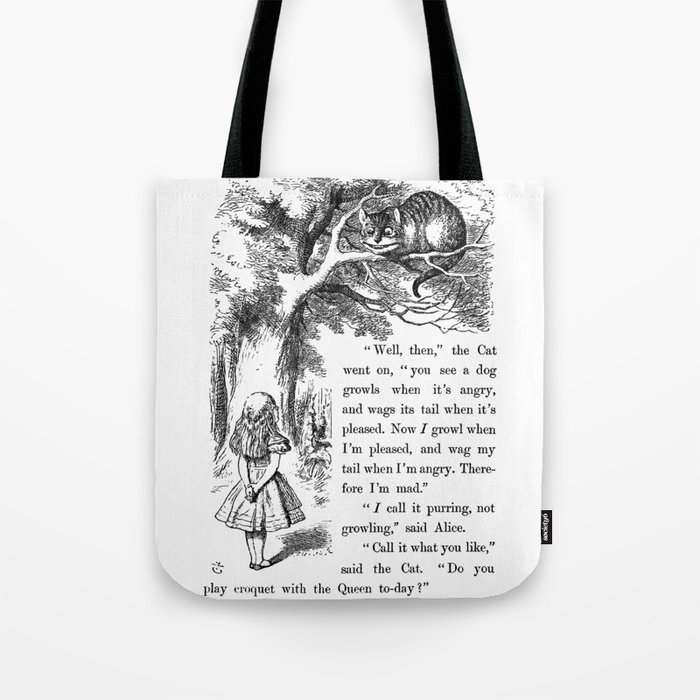 Alice's Adventures in Wonderland Tote Bag