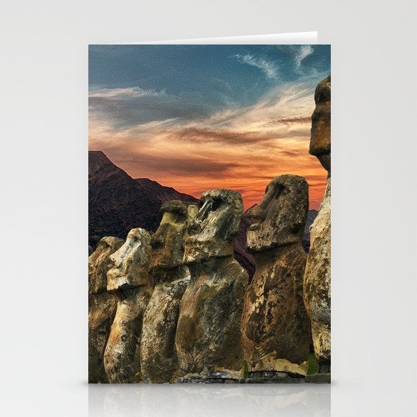 Easter Island Moai  Stationery Cards