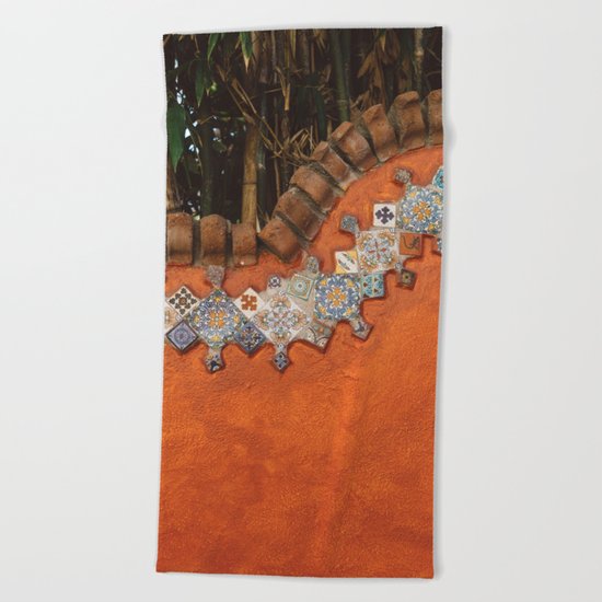 Mexican Tile Beach Towel