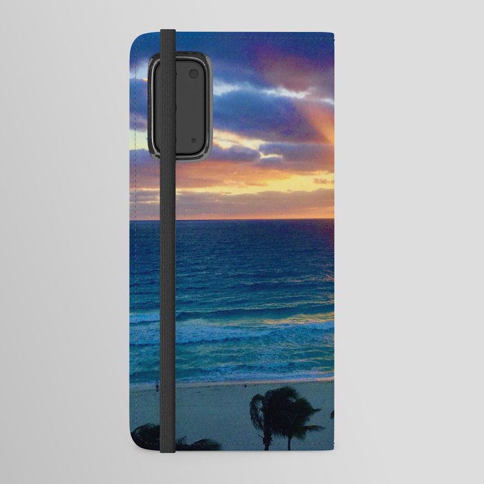 Cancun Stormy Sunrise Android Wallet Case