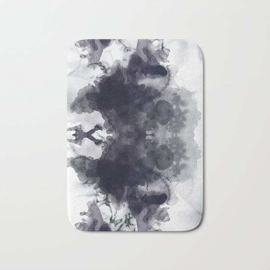 Smoke and marble abstract Bath Mat