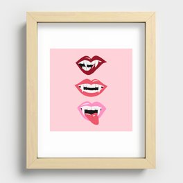 Vampire Kisses Recessed Framed Print