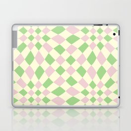 Warped Tiles Pattern (Pastel Pink & GreenColor Palette) Laptop Skin