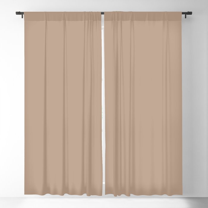 Soft Mid-Tone Beige Solid Color Pairs To Behr's 2021 Trending Color Sierra N240-4 Blackout Curtain