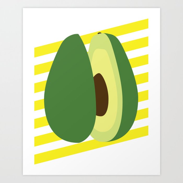 Avocado Art Print