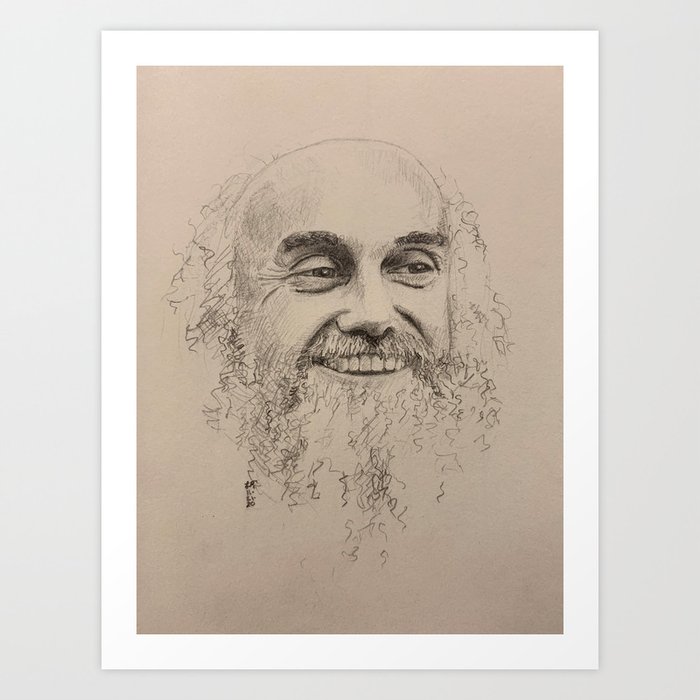 Ram Dass Art Print