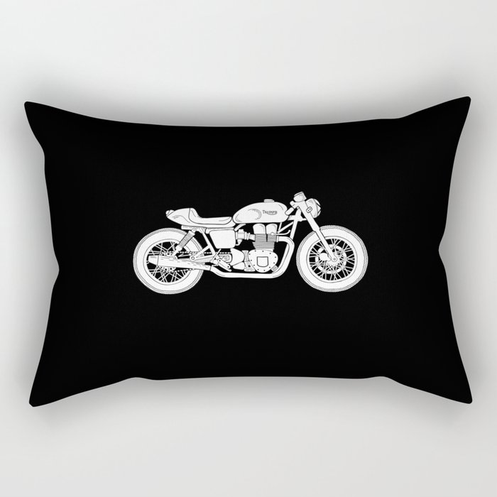 Triumph Bonneville - Cafe Racer series #3 Rectangular Pillow