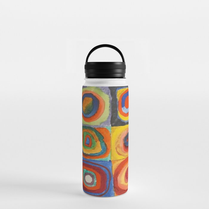 Wassily Kandinsky Color Study Squares With Concentric Circles Water Bottle