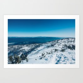 To the top Art Print | Nature, Mountain, Photo, Climb, Viktorionitov, Viknitov, Winter, Cold, Top, Snowy 