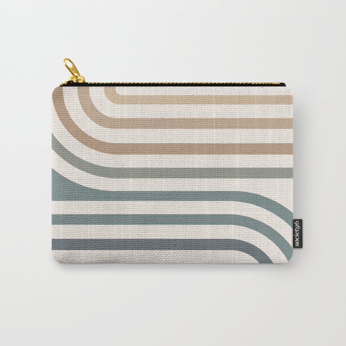 Bold Curvature Stripes II Carry-All Pouch