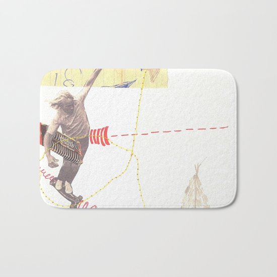 "going nowhere fast" Bath Mat