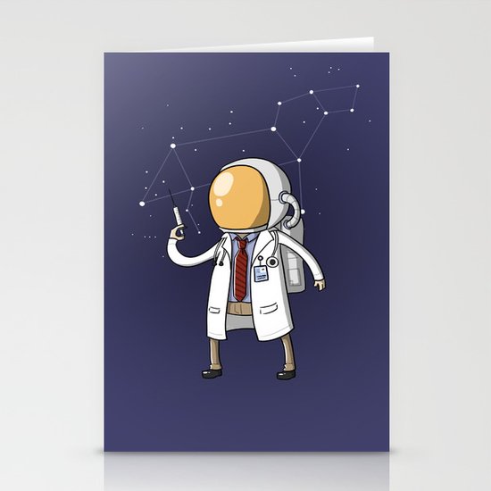 Dr. Spaceman Stationery Cards