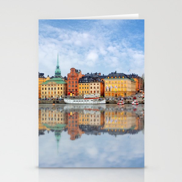 A Panorama of Gamla Stan in Stockholm, Sweden Stationery Cards