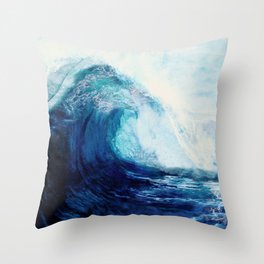 Waves II Throw Pillow