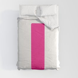 l (Dark Pink & White Letter) Comforter