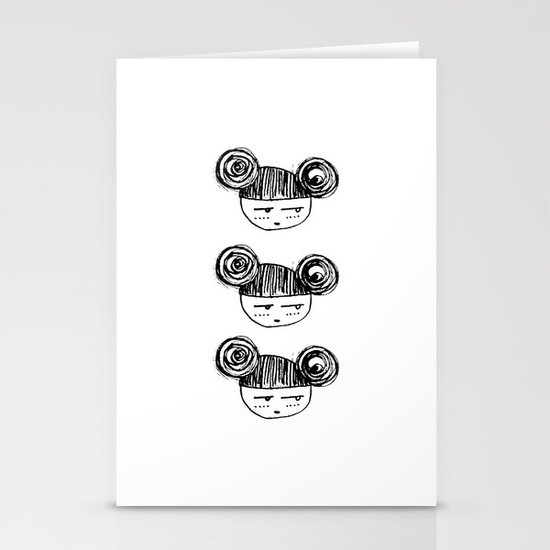 Girl Stationery Cards