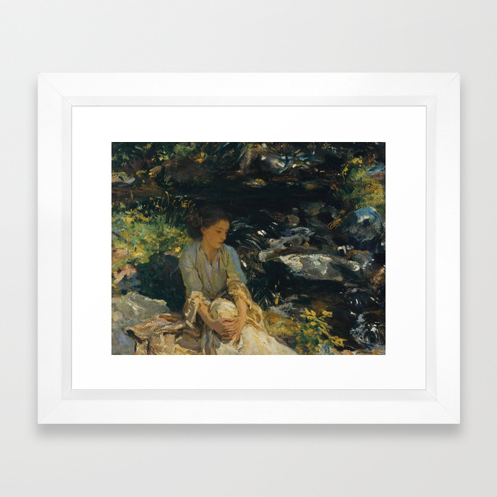 John Singer Sargent 1856 1925 The Black Brook Framed Art Print By