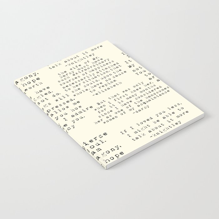 Passion of Jane Austen - Cream Notebooks