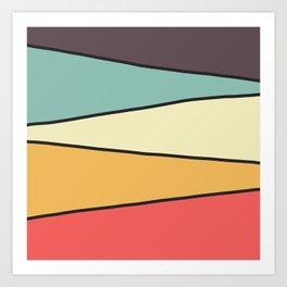 Abstract Graphic Design Pastel Art Print