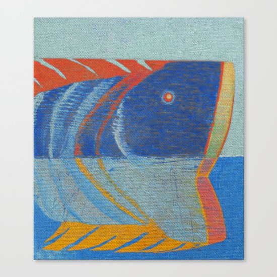 Tête de Poisson Canvas Print
