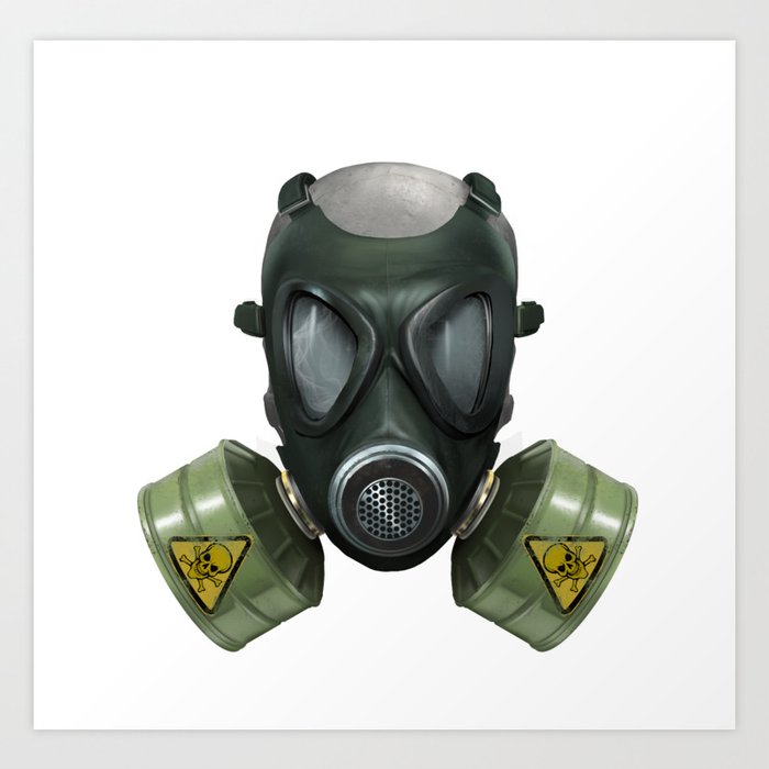 Toxic Gas mask Art Print