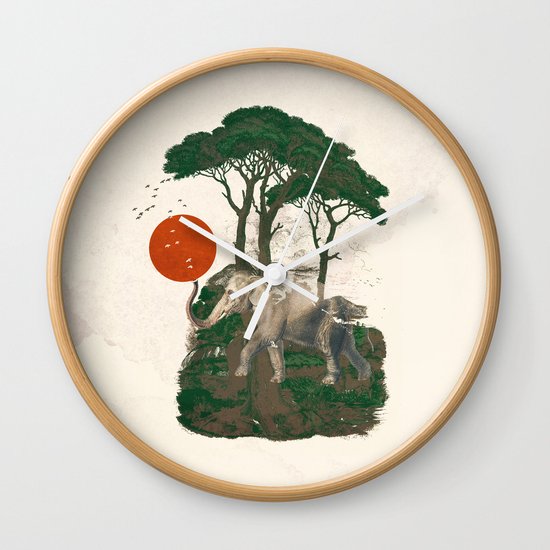 Savanna Sunrise Wall Clock