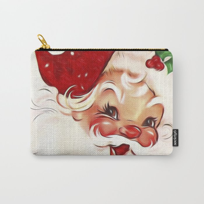 Vintage Santa 4 Carry-All Pouch