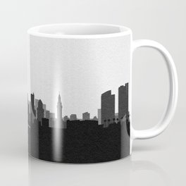 City Skylines: Miami (Alternative) Coffee Mug | Graphicdesign, Skyline, Modern, Urban, Poster, Tourist, Cityscape, Map, Buildings, Travel 