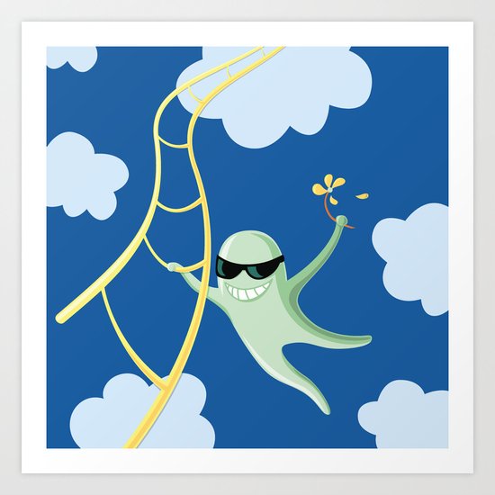 Always Cool Fly With The Wind Art Print