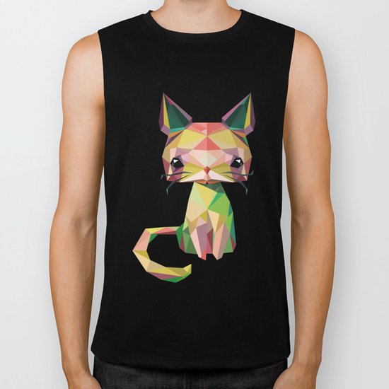 Cute cat Biker Tank