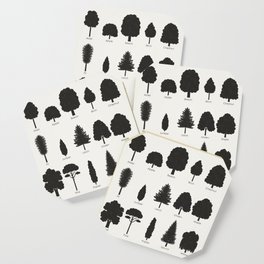 Tree Species by Shapes or Silhouettes Identification Chart Coaster