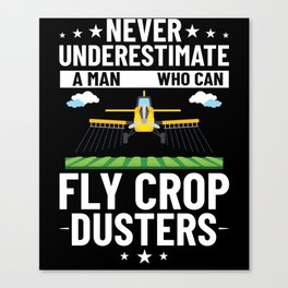 Crop Dusting Plane Rc Drone Airplane Pilot Canvas Print