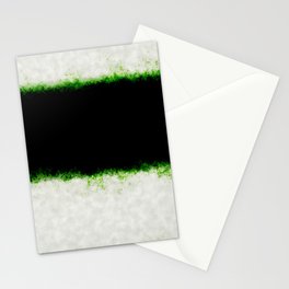 White and Black Line Stationery Card