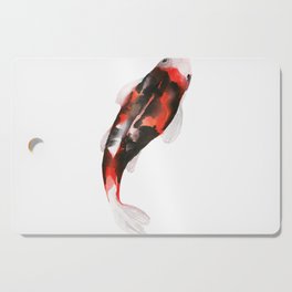 Japanese style two artistic carp Cutting Board