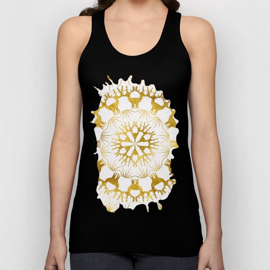 Gold Christmas 05 Unisex Tank Top