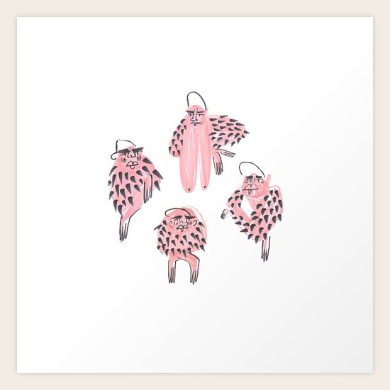 Pink Ladies Art Print